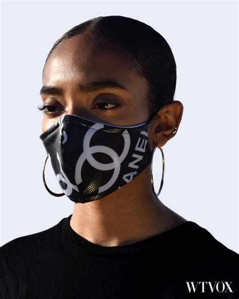 chanel inspired face mask|chanel face masks virus.